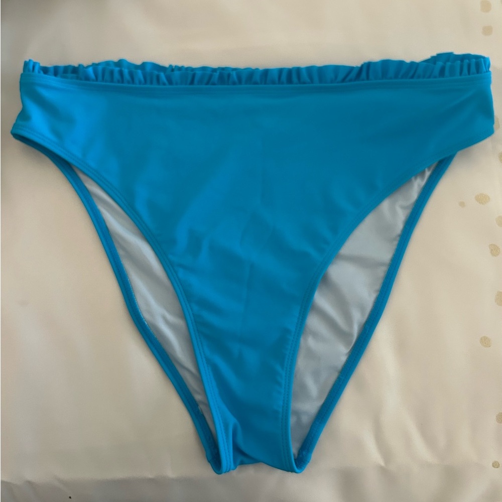 2 for$20 Blue Ruffled Bikini Bottom